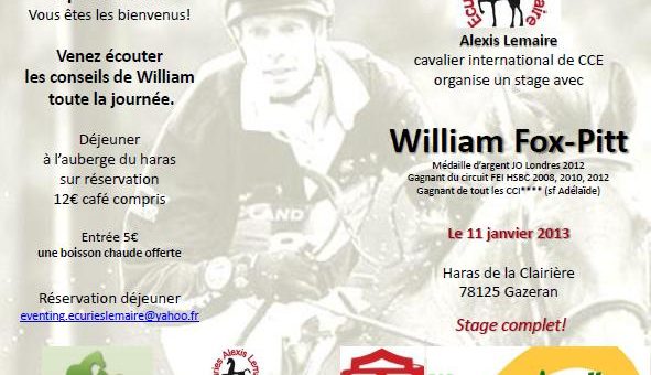 William Fox-Pitt en France ce vendredi!