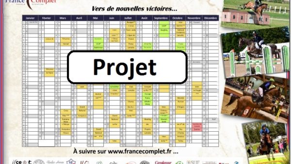 Calendrier 2016 pour les adhérents