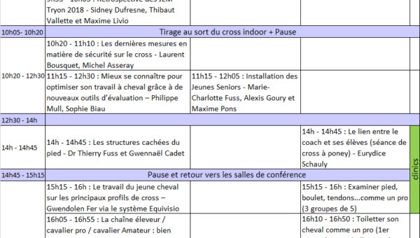 Journées 2018 : le programme Complet !