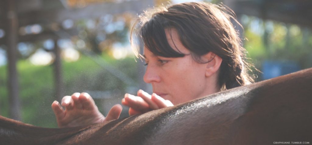 Portrait d’adhérente : Delphine Vandecasteele, masseuse équin