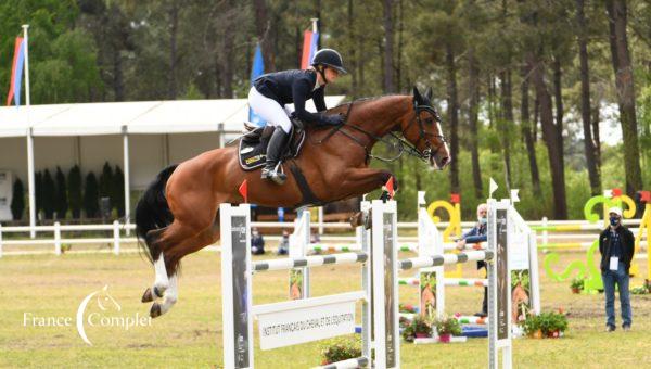 Julia Krajewski en stage au Pôle international du cheval de Deauville