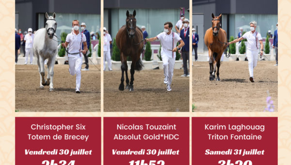 JO Tokyo : inspection des chevaux et listes de départ du dressage