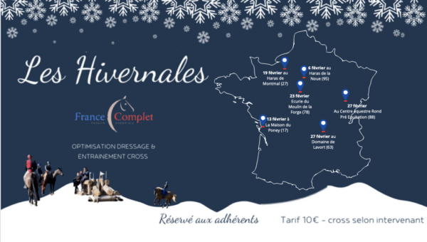 Hivernales 2022: plus que 3 places au Haras du Bois de la Noue et de nouvelles dates disponibles