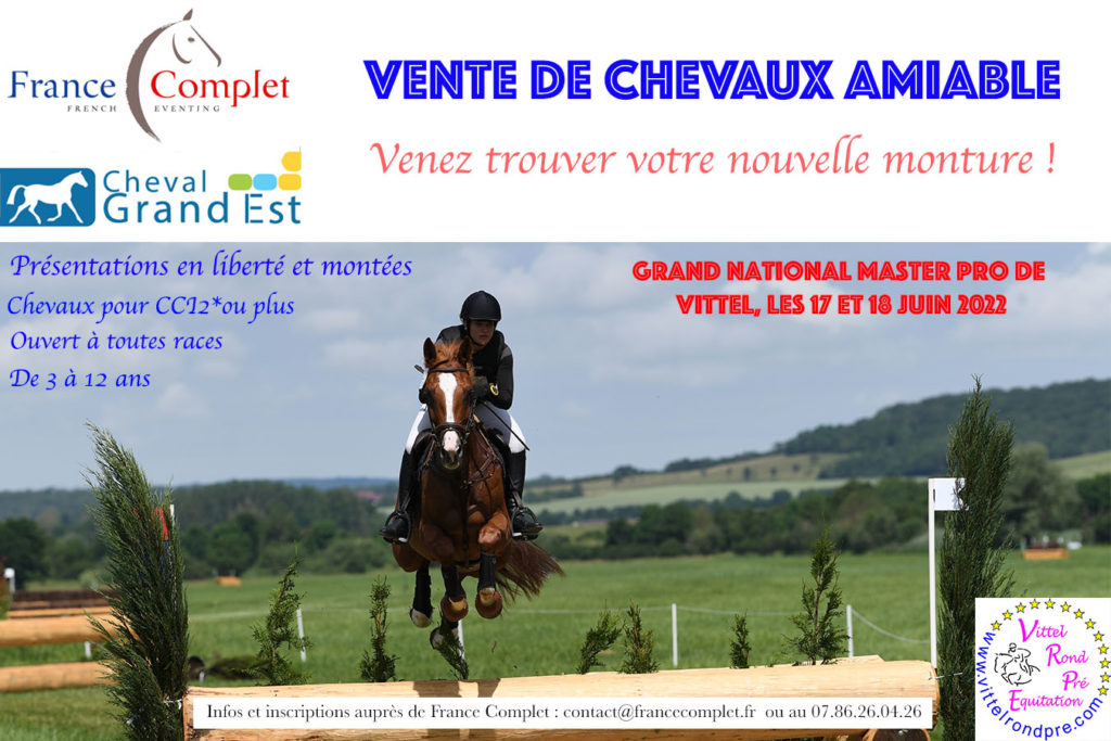 Une vente amiable de chevaux de CCE pendant le Master Pro de Vittel !