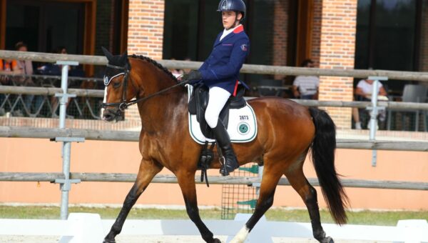 Championnat d’Europe Poney – Maxime Goutailler en tête après le dressage : « le cross est massif et technique mais je le sens assez bien ! »