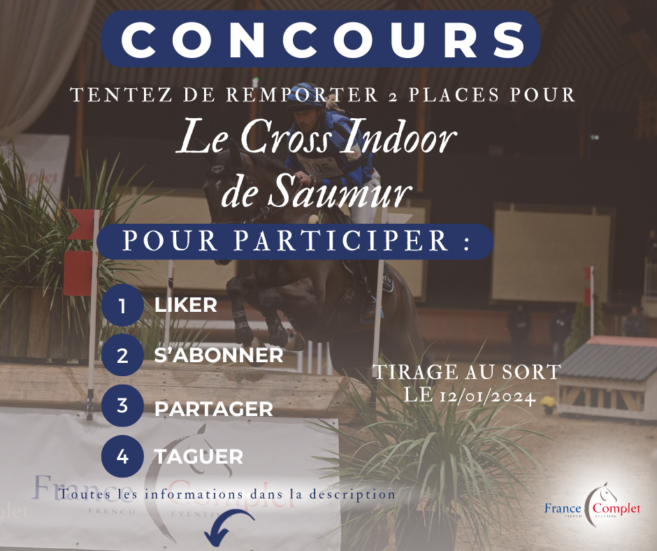 Jeu Concours : Remportez vos places pour le Cross Indoor de Saumur !